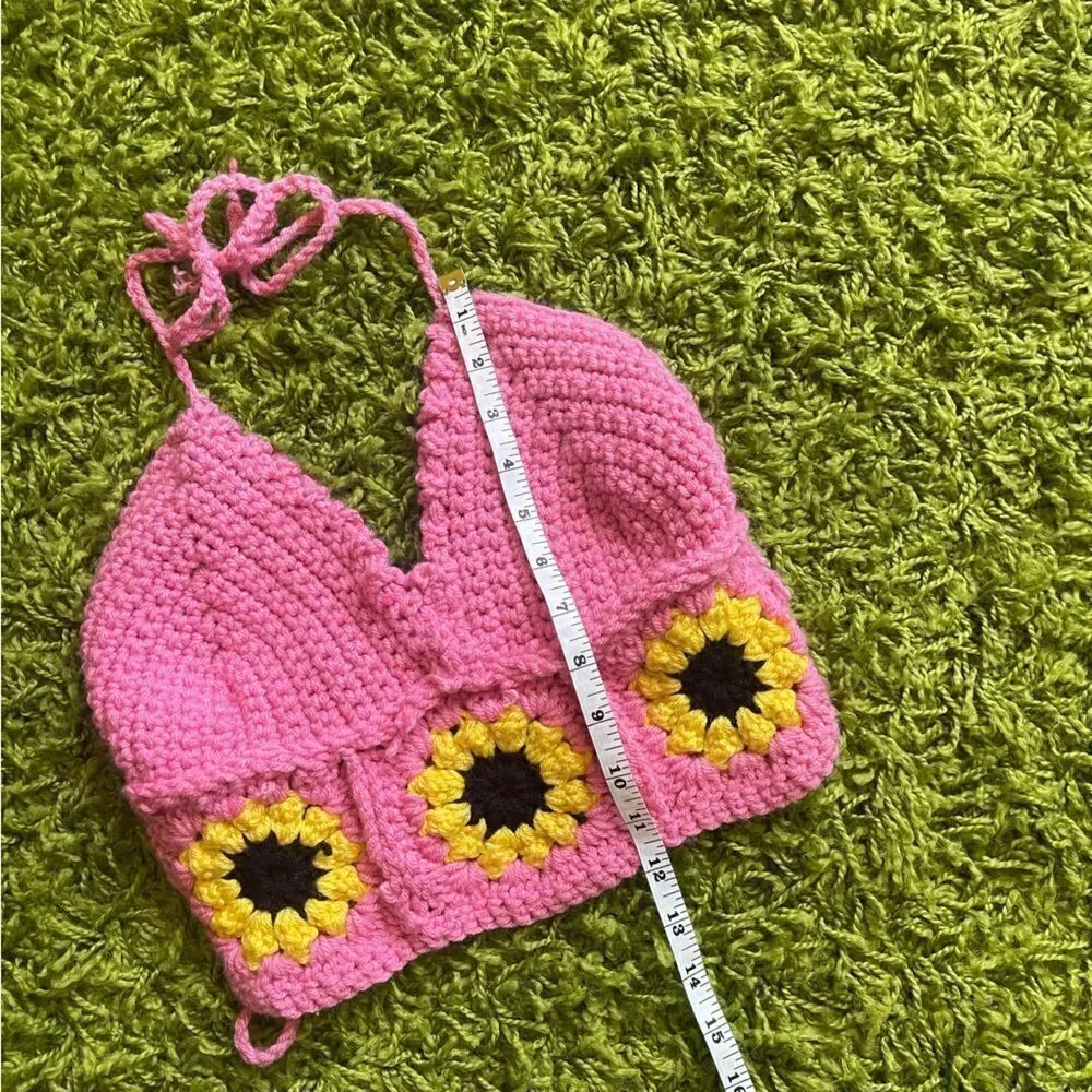 CROCHET HALTER TOP HANDMADE - Picture 5 of 13